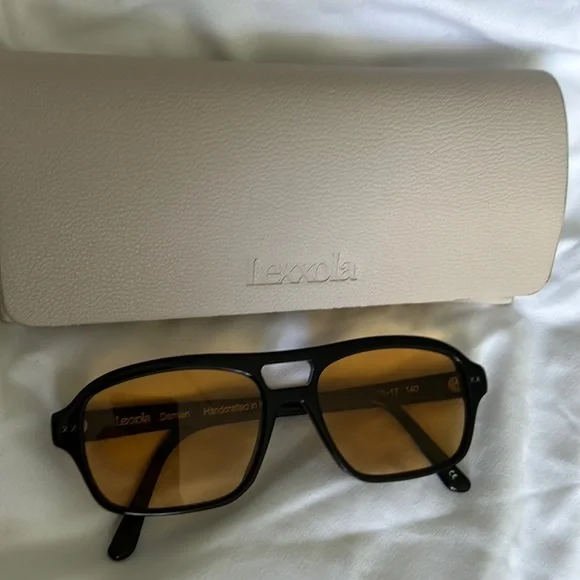 Lexxola Damien black and orange sunglasses - Picture 2 of 4